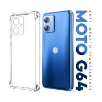 Capa Capinha Anti Impacto Transparente + Película De Hydrogel Fosca Para Moto G64 5G 6.5