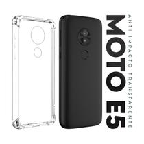 Capa Capinha Anti Impacto Transparente + Película De Hydrogel Privacidade Para Moto E5 5.7 Xt1944