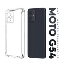 Capa Capinha Anti Impacto Transparente + Película De Hydrogel Privacidade Para Moto G54 Xt2343 6.5