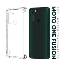 Capa Capinha Anti Impacto Transparente + Película De Hydrogel Privacidade Para Moto One Fusion Xt2073 6.5