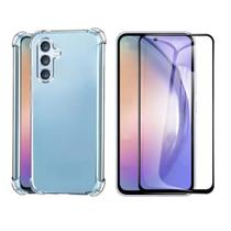 Capa Capinha Anti Impacto Transparente + Película de Vidro 3D para Samsung Galaxy A54