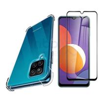 Capa Capinha Anti Queda Compatível Galaxy M12 + Película Vidro 3D