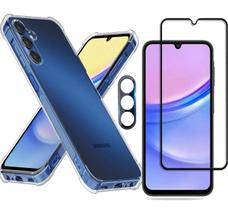 Capa Capinha Anti Queda Para Samsung Galaxy A15 + Película 3d + Película Câmera