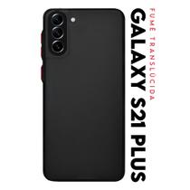 Capa Capinha Anti Shock Acrílico Translucida Fumê Botões Vermelho para Galaxy S21 Plus G996 Tela 6.7 Capa Capinha Anti Shock Acrílico Translucida Fumê Botões Vermelho para Galaxy S21 Plus G996 Tela 6.7