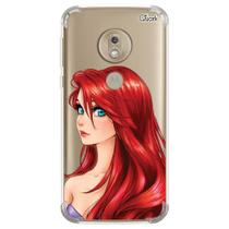 Capa capinha anti shock moto g7 plus princesa 1540