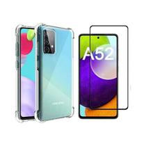Capa Capinha Anti Shock + Película Vidro 3D Compatível Galaxy A52