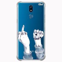 Capa capinha anti shock personalizada lg k12 fuck you 1577