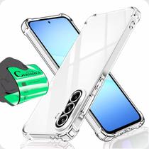 Capa Capinha Anti Shock Transparente + Película Cerâmica Para Samsung Galaxy A56 A56 5G