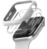 Capa Capinha Apple Watch 6 /se/5/4 (44mm) Ringke - 2xunids (Transparente+Branco)