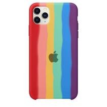 Capa capinha arco-íris/colorida iPhone 12 pro max - silicone cases