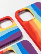 Capa Capinha Arco iris silicone Câmera Aveludada Fechada para 12 - FEIRA DO RECOMMERCE