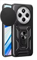 Capa Capinha Armadura C/ Proteção da Camera Suporte Anel 360 P/ Xiaomi Redmi 14C