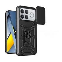 Capa Capinha Armadura Para Xiaomi Poco F8 Ultra 5G Cor:Preto