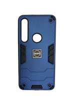 Capa Capinha Armadura Resistente Para Motorola Moto G8 Play Cor Azul Marinho Anti Impactos