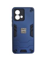 Capa Capinha Armadura Resistente Para Motorola Moto G84 Cor Azul Marinho Anti Impactos - BGM