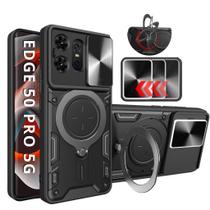 Capa Capinha Armor Anti Choque Militar Ring Luxo Para Edge 50 Pro 5G - Protetora Capa Capinha Armor Anti Choque Militar Ring Luxo Para Edge 50 Pro 5G - Protetora