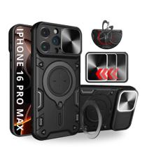 Capa Capinha Armor Anti Choque Militar Ring Luxo Para iPhone 16 Pro Max - Protetora Capa Capinha Armor Anti Choque Militar Ring Luxo Para iPhone 16 Pro Max - Protetora