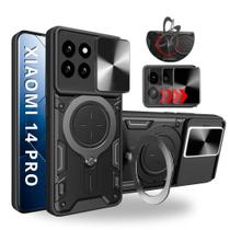 Capa Capinha Armor Anti Choque Militar Ring Luxo Para Xiaomi 14 Pro 5G - Protetora