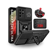 Capa Capinha Armor Anti Choque Ring Luxo P/ Galaxy S21 Ultra