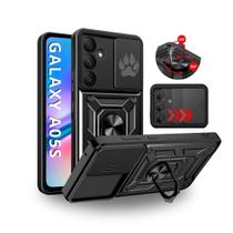 Capa Capinha Armor Militar Galaxy A05s Anti Impacto Proteção Câmera Anel 360 Suporte e Imã