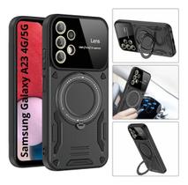 Capa Capinha Armor Militar Galaxy A23 4g/5g Protetor Câmera Suporte Metalico e Magnetico Indução