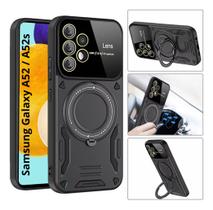Capa Capinha Armor Militar Galaxy A52/ A52s 4g/5g Protetor Câmera Suporte 360 Metalico e Magnetico