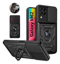 Capa Capinha Armor Militar Galaxy M62 Anti Impacto Blindada Proteção De Câmera Anel 360 Suporte Imã
