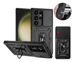 Capa Capinha Armor Militar Galaxy S23 Ultra Anti Impacto Proteção Câmera Anel 360 Suporte e Imã