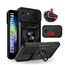 Capa Capinha Armor Militar iPhone SE 2022 Anti Impacto Proteção Total Câmera Anel 360 Suporte e Imã Capa Capinha Armor Militar iPhone SE 2022 Anti Impacto Proteção Total Câmera Anel 360 Suporte e Imã