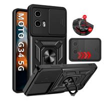 Capa Capinha Armor Militar Moto G34 5g Anti Impacto Proteção Total Câmera Anel 360 Suporte e Imã Capa Capinha Armor Militar Moto G34 5g Anti Impacto Proteção Total Câmera Anel 360 Suporte e Imã