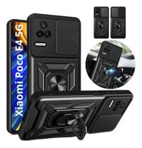 Capa Capinha Armor Militar Para Poco F4 5g Anti Impacto Proteção De Câmera Anel 360 Suporte e Imã