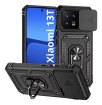 Capa Capinha Armor Militar Para Xiaomi 13t 5g Anti Impacto Proteção De Câmera Anel 360 Suporte e Imã