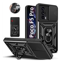 Capa Capinha Armor Militar Poco F5 Pro 5g Anti Impacto Proteção De Câmera Anel 360 Suporte Imã