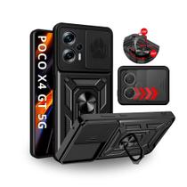 Capa Capinha Armor Militar Poco X4 GT 5g Anti Impacto Proteção Total Câmera Anel 360 Suporte e Imã Capa Capinha Armor Militar Poco X4 GT 5g Anti Impacto Proteção Total Câmera Anel 360 Suporte e Imã