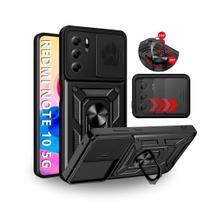 Capa Capinha Armor Militar Redmi Note 10 5g Anti Impacto Proteção Câmera Anel 360 Suporte e Imã