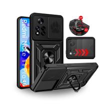 Capa Capinha Armor Militar Redmi Note 11 Pro 4g Anti Impacto Proteção Câmera Anel 360 Suporte e Imã