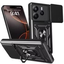Capa Capinha Armor Militar Redmi Note 14 4g Anti Impacto Proteção Câmera Anel 360 Suporte e Imã