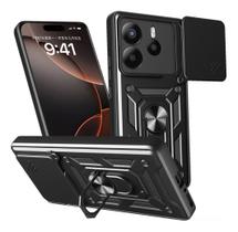 Capa Capinha Armor Militar Redmi Note 14 4g Anti Impacto Proteção Câmera Anel 360 Suporte e Imã