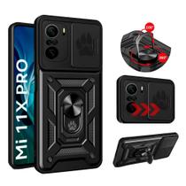 Capa Capinha Armor Militar Xiaomi 11x Pro 5g Anti Impacto Proteção Câmera Anel 360 Suporte e Imã