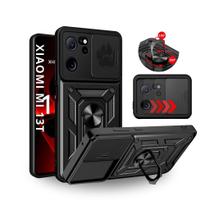 Capa Capinha Armor Militar Xiaomi 13T 5g Anti Impacto Proteção Câmera Anel 360 Suporte e Imã