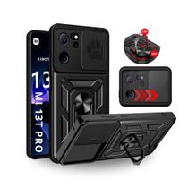 Capa Capinha Armor Militar Xiaomi 13T Pro Anti Impacto Proteção Total Câmera Anel 360 Suporte e Imã