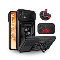 Capa Capinha Armor Militar Xiaomi MI 11 Lite 5g Anti Impacto Proteção Câmera Anel 360 Suporte e Imã