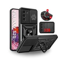 Capa Capinha Armor Ring Militar Galaxy S20 Anti Impacto Proteção Total Câmera Anel 360 Suporte e Imã
