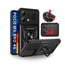 Capa Capinha Armor Ring Militar Poco M6 Pro 4g Anti Impacto Proteção Câmera Anel 360 Suporte e Imã Capa Capinha Armor Ring Militar Poco M6 Pro 4g Anti Impacto Proteção Câmera Anel 360 Suporte e Imã