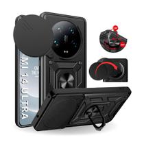 Capa Capinha Armor Ring Militar Xiaomi 14 Ultra Anti Impacto Proteção Câmera Anel 360 Suporte e Imã