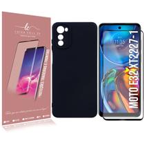 Capa Capinha Aveludada Compativel Moto E32 XT2227 6.5 + Pelicula Vidro Full 3d - Luiza Cell25 Capa Capinha Aveludada Compativel Moto E32 XT2227 6.5 + Pelicula Vidro Full 3d - Luiza Cell25