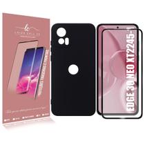 Capa Capinha Aveludada Compativel Moto Edge 30 Neo 6.3 XT2245 + Pelicula Vidro Full 3d - Luiza Cell25 Capa Capinha Aveludada Compativel Moto Edge 30 Neo 6.3 XT2245 + Pelicula Vidro Full 3d - Luiza Cell25