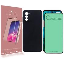 Capa Capinha Aveludada Compativel Moto G52 XT2221 6.6 + PELICULA DE CERAMICA - Luiza Cell25 Capa Capinha Aveludada Compativel Moto G52 XT2221 6.6 + PELICULA DE CERAMICA - Luiza Cell25
