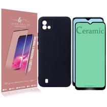 Capa Capinha Aveludada Compativel Realme C11 6.52 + PELICULA DE CERAMICA - Luiza Cell25 Capa Capinha Aveludada Compativel Realme C11 6.52 + PELICULA DE CERAMICA - Luiza Cell25
