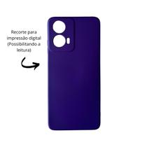 Capa Capinha Aveludada Moto G04 + 2 Películas de Vidro 3D